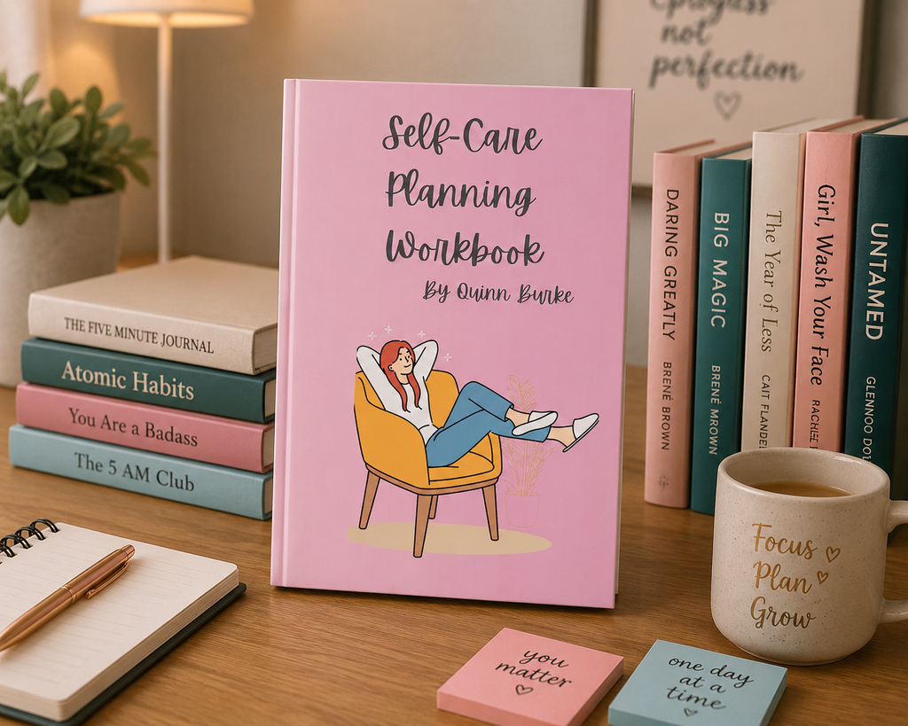 Self Care Planning Workbook will help to create a daily plan to decrease anxiety and increase relaxation and balance.