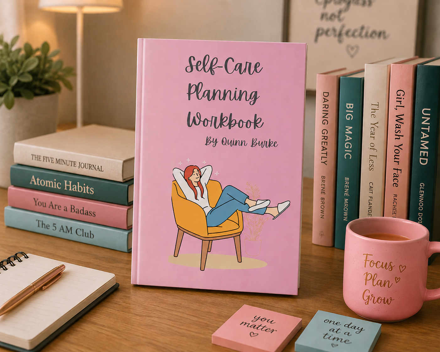 Therapist-Designed Daily Wellness Journal — Self-Care Workbook