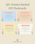 CBT Anxiety Flashcard Deck 30-card set included in the Anxiety Toolkit bundle by Shrink Wrapped Mom