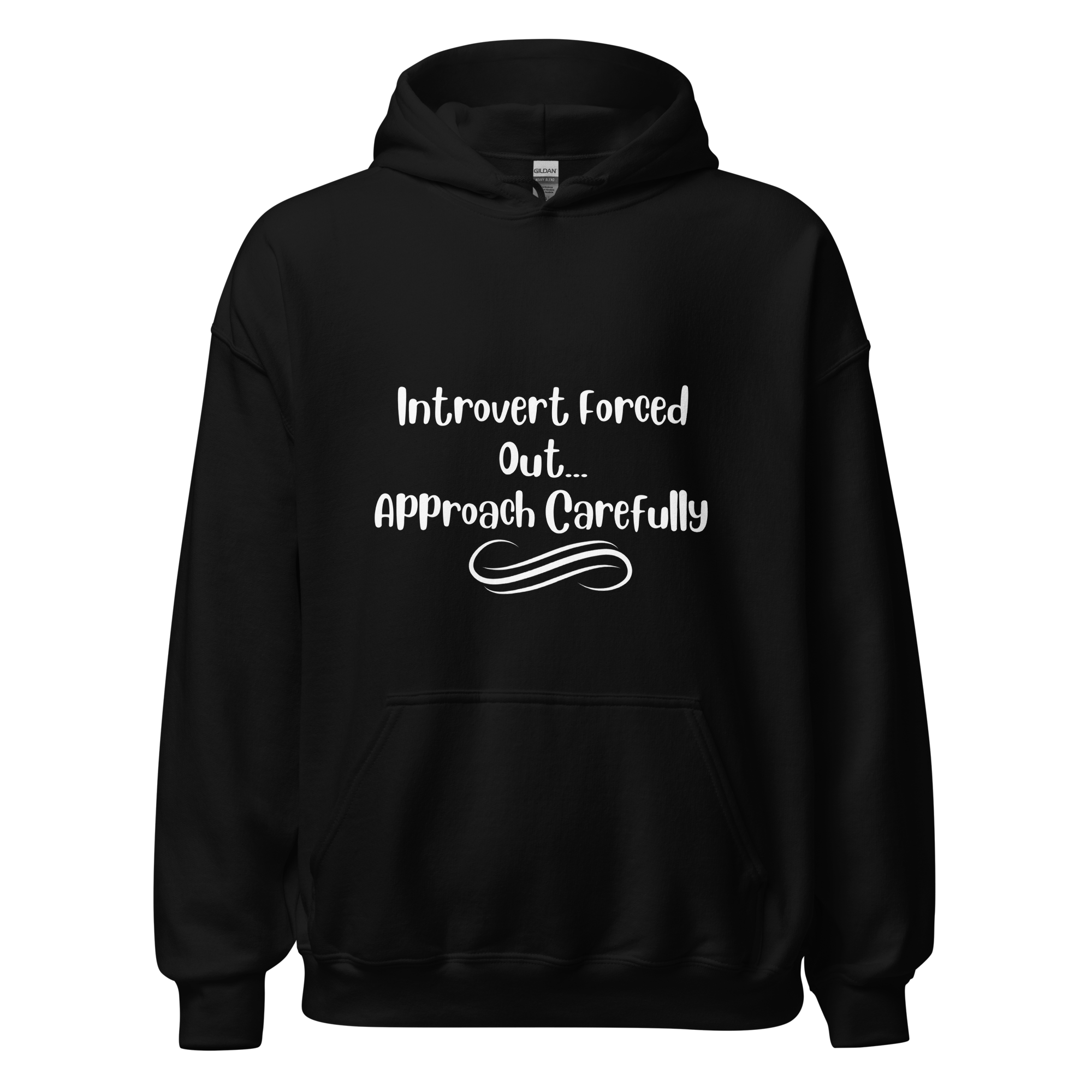 Introvert Forced Out, Approach Carefully — Unisex Hoodie